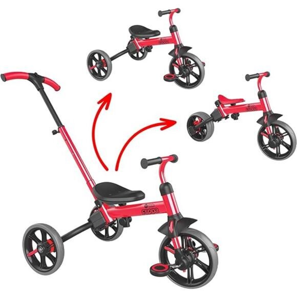 Yvolution 3 in 1 Toddler Trike Y Velo Flippa Push Tricycle Toddler Balance Bike - Picture 6 of 6